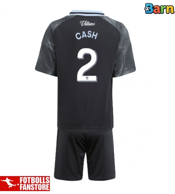 Aston Villa Matty Cash #2 Bortatröja Barn 2025-26 Kortärmad (+ Korta byxor)